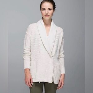 Lululemon Post Practice Cardigan | S | Grey